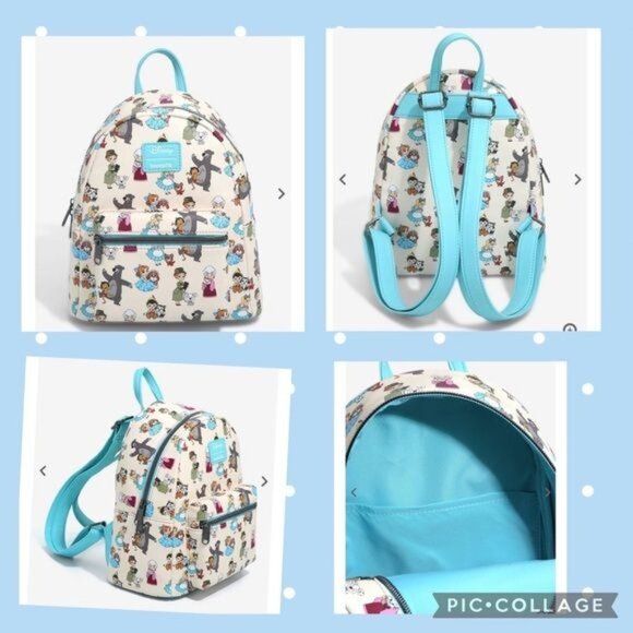 DISNEY Loungefly Disney Pets Chibi Animals Love Mini Backpack & Card Holder - Picture 7 of 15